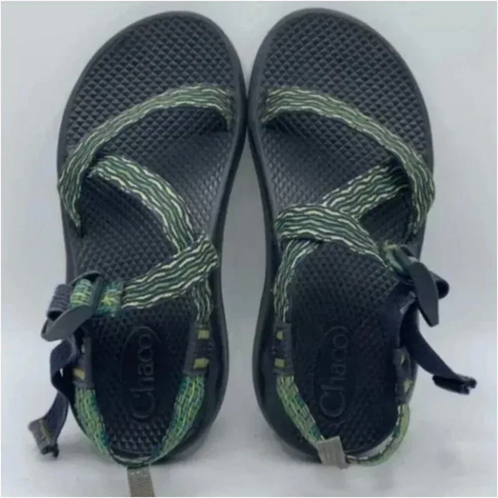 Chaco Unisex Z/1 Green Yellow Waterproof Sport Sandals Size 3